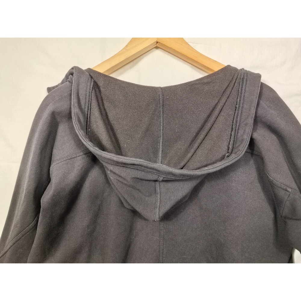 Athleta Full Zip Hoodie XS Black Thumbholes Sporty Off-Duty Wellness-core‎ - Picture 13 of 13